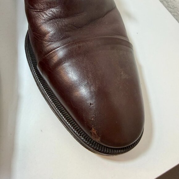 Bruno Magli Maioco Oxford Dress Shoes Brown Italy Nappa Leather Size 12 ret $395 - Picture 8 of 16